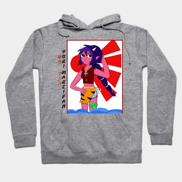 Yuri Marzipan the Oni - Traditional (original) Hoodie by VixenwithStripes